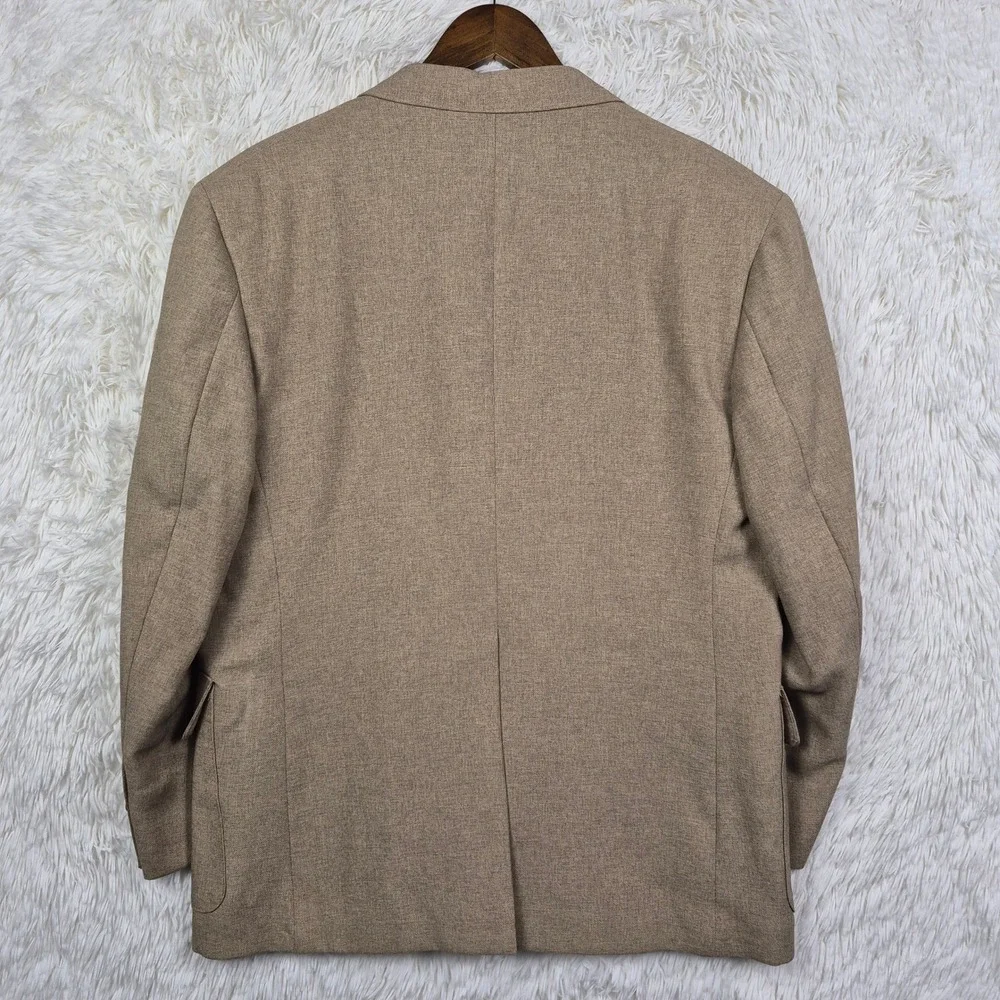 Vintage‎ Levis Action Suit Mens 44S Tan Sta-Prest 2 Piece Blazer Pants Set